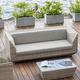 contemporary sofa / outdoor / gray / beige