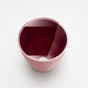 contemporary coffee table / glass / aluminum base / circular