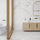 porcelain stoneware tile / matte / indoor / bathroom