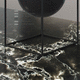 quartz composite countertop / kitchen / bathroom / white