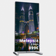 advertising totem / LED / digital / for public space