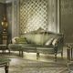 classic sofa / fabric / with removable cushion / custom