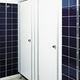 toilet cubicle / laminate / anodized aluminum / interior
