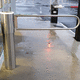 access control barrier / swing / steel / glass
