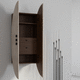 wall-mounted sideboard / contemporary / walnut / custom