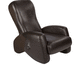 leather massage armchair / with footrest