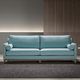 contemporary sofa / fabric / beige / blue