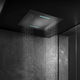 recessed ceiling shower head / square / rain / with chromotherapy