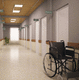 vinyl flooring / for healthcare facility / smooth / concrete look