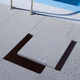 porcelain stoneware raised access floor tile / non-slip / outdoor / adjustable