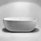 oval bathtub / freestanding / for homes / acrylic