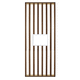 MDF screen wall / natural oak / living room / with shelf
