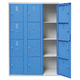 sheet steel locker / for public building / commercial / for school