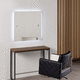hairdresser mirror / wall-mounted / contemporary / rectangular