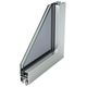 aluminum French door / double-glazed / thermal break