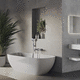 shower mixer tap / wall-mounted / metal / brass