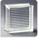 square glass brick / structure / flame-retardant