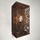 COR-TEN® steel lantern / perforated sheet metal / outdoor / indoor
