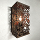 contemporary wall light / outdoor / COR-TEN® steel / rectangular
