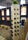 floor-standing bottle rack / contemporary / commercial