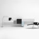wall-mounted sideboard / contemporary / lacquered MDF