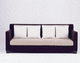 contemporary sofa / multi-color / fabric / 2-person