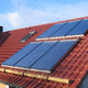 flat thermal solar collector / for water heating / for heating / for roof