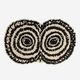 contemporary rug / tufted / wool / round