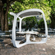 original design table and bench set / thermofused / garden / outdoor