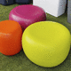 contemporary pouf / polymer / round / child's