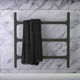 3-bar towel rack / wall-mounted / wooden