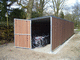 modular cycle shelter / secure / thermo-lacquered steel / zinc-coated steel