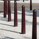 parking prevention bollard / removable / hot-dip galvanised steel / powder-coated steel