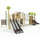 playground structure / for public building / metal / wooden