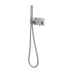 shower single tap / wall-mounted / stainless steel / bathroom