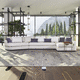 modular sofa / corner / contemporary / fabric