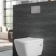 wall-hung toilet / ceramic / commercial / home