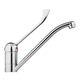 bathroom sink mixer tap / countertop / wall-mounted / chrome-plated brass