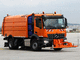 truck-mounted sweeping machine / suction / street / leaf