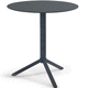 contemporary table / steel / metal base / rectangular