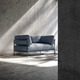 contemporary sofa / extruded aluminum / made from recycled materials / cushion