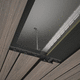 aluminium fastening system / for panels / for ceiling / interior