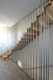 stainless steel railing / with bars / indoor