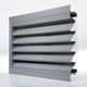 aluminum ventilation grill / rectangular / exterior / for facade