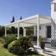 bioclimatic pergola / wall-mounted / self-supporting / aluminum