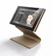 aluminium video door intercom / brass / black / exterior