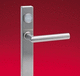 door handle / metal / contemporary / with lock