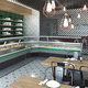 counter refrigerated display case / for shop / metal / without door