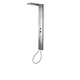 stainless steel shower column / wall-mounted / contemporary / with hand shower