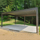 self-supporting pergola / metal / sun shade louvers / with solar protection